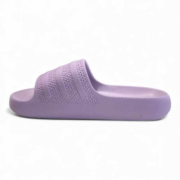 Adidas Adilette Ayoon Slides Women's Purple 3-Stripes Trefoil Logo Sandal SZ860 - Picture 4 of 10